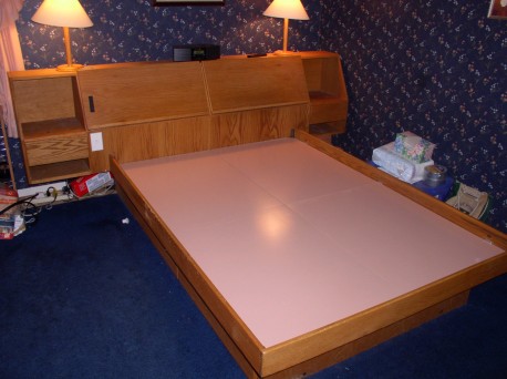 photo of Trish and John's old platform bed