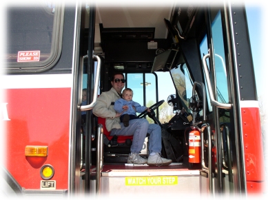 Steven and John on the bus